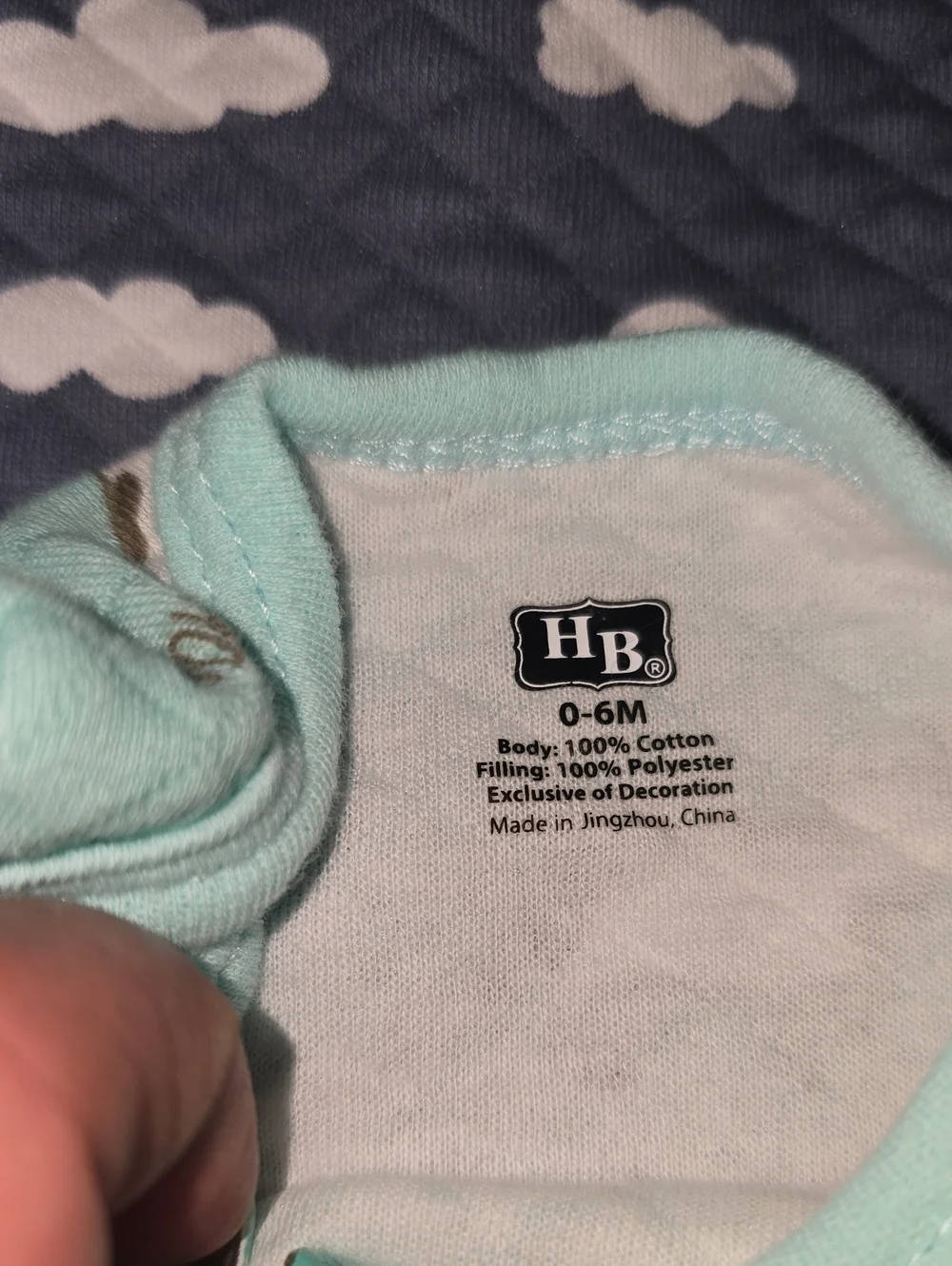 Hudson Baby Unisex Quilted Cotton Gowns 3pk Size 0-6 Months